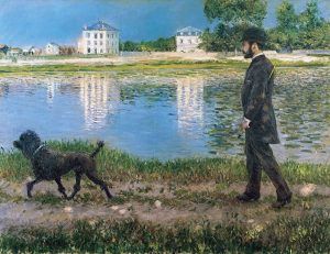 1884-c-gustave-caillebotte-richard-gallo-and-his-dog-at-petit-gennevilliers-89-x-116cm-private-collection